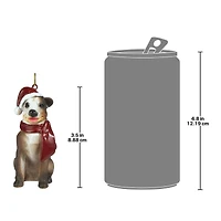 3.5" Pitbull Holiday Dog Ornament