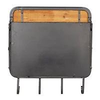 Brown Metal Industrial Wall Hook, 19" x 19" x 14"