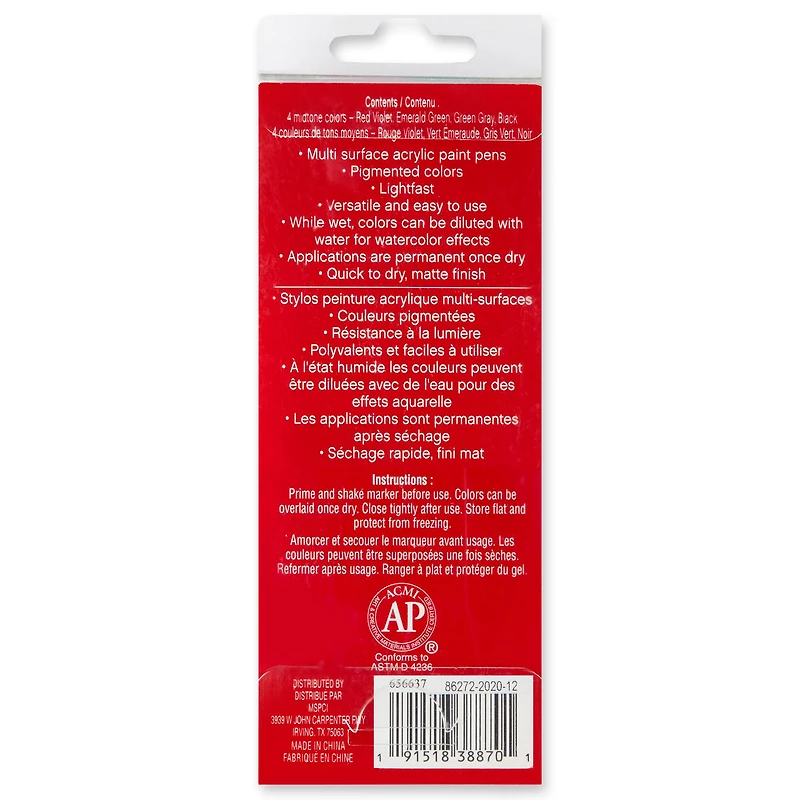 4mm Permanent Paint Pens Basic Set by Craft Smart®