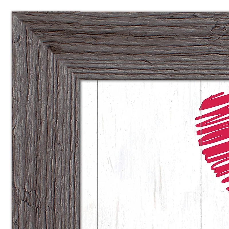 Tri Hearts Western Gray Framed Print