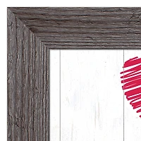 Tri Hearts Western Gray Framed Print