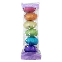3" Glitter Plastic Easter Eggs, 6ct. by Creatology™