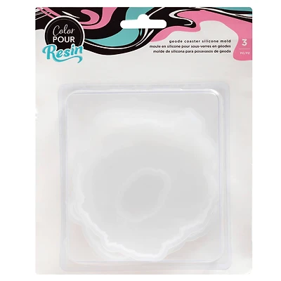 American Crafts™ Color Pour Resin Geode Coaster Mold