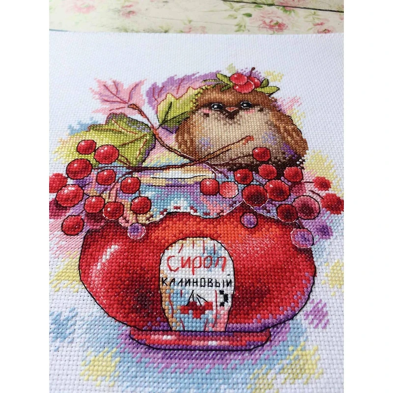 MP Studia Winged Arrowwood Cross Stitch Kit