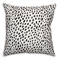 Black and White Spots 18" x 18" Throw Pillow