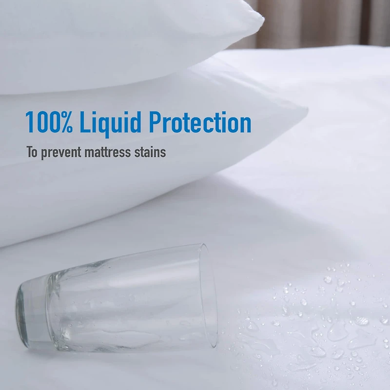 Home Details Deluxe Mattress Protector with Full Zippered Encasement, Twin