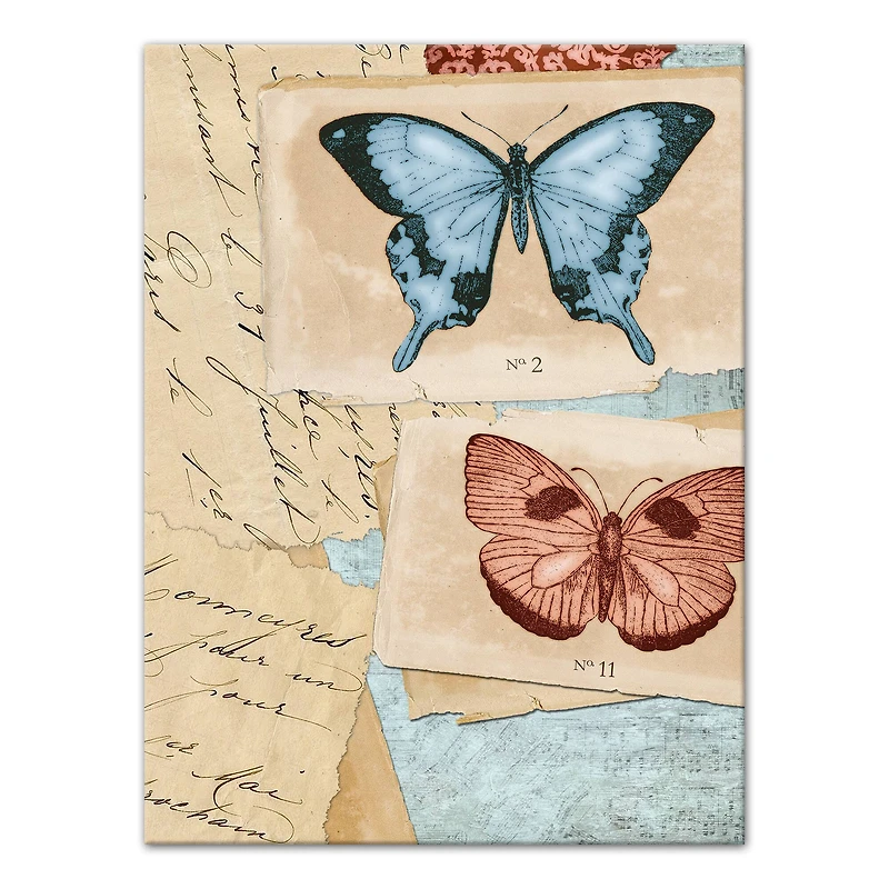 Butterfly Collage 12" x 16" Canvas Wall Art