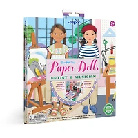 eeBoo Musician and Artist Paper Doll Reusable Set