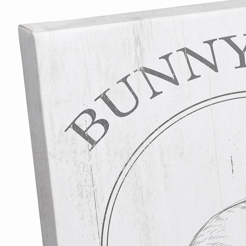 Bunny Feed Hippity Hop Grain Co. Canvas Wall Art