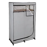 Honey Can Do 46'' Gray Portable Wardrobe Closet