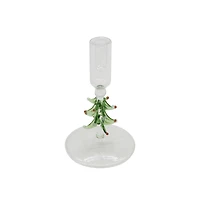 Glass Christmas Tree Narrow Taper Holder by Ashland®