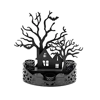 Black Haunted House Tealight Candle Holder by Ashland®