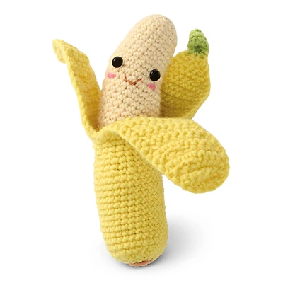 6 Pack: Intermediate Banana Amigurumi Crochet Kit by Loops & Threads®