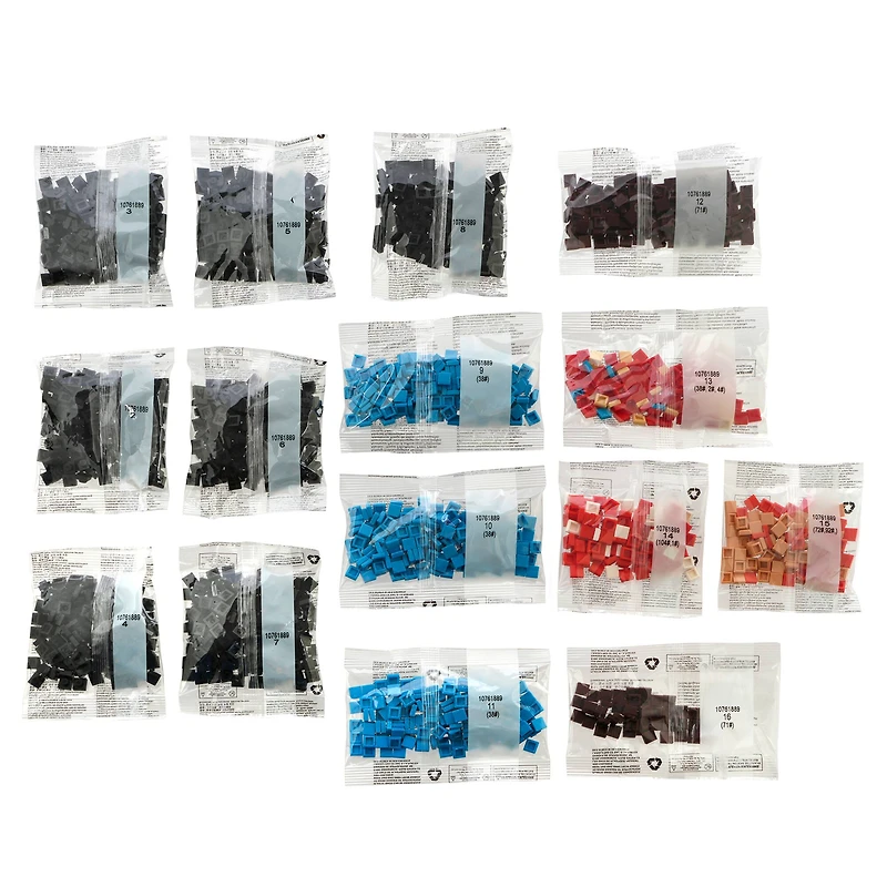 10" x 10" Mushroom Pixelated Brick Art Kit by Make Market®