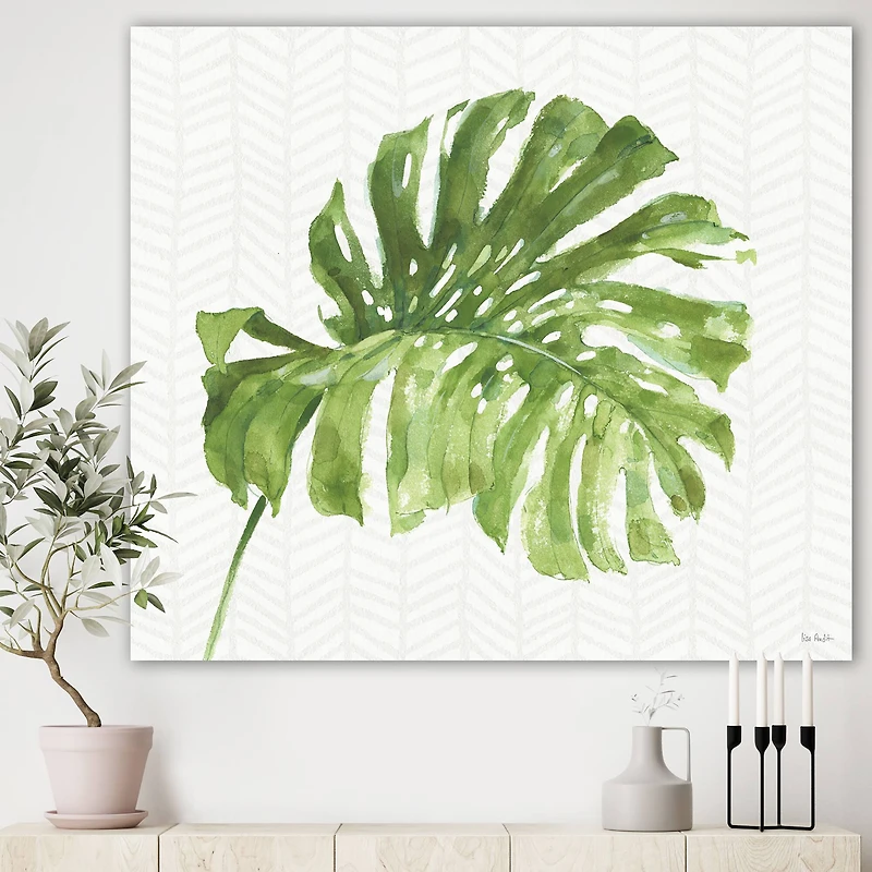 Designart - Mixed Botanical Green Leaves V
