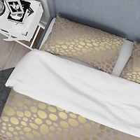 Designart 'Golden Marble Design III' Mid-Century Duvet Cover Set