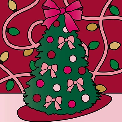 5" x 5" Christmas Tree Canvas Painting Kit by Artist's Loft™