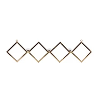 Set of 3 Gold Metal Glam Wall Hook, 17", 22", 33"