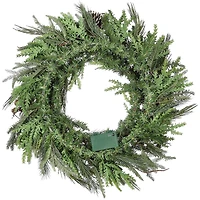 Alpine Collection 30" Warm White LED Decorated Wreath
