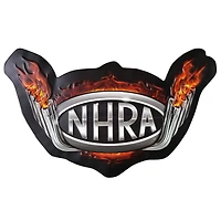 NHRA® Flames Logo Embossed Shaped Metal Wall Sign