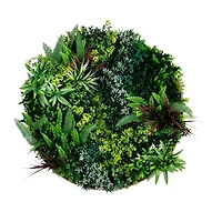 38" Framed Virgin Islands Artificial Living Wall Art Panel