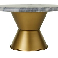 Grey Glam Cake Stand, 14" x 14" x 7"