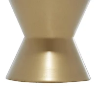 Gold Marble Contemporary Cake Stand, 7" x 12" x 12"