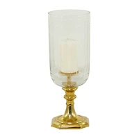 20" Gold Glam Hurricane Lamp