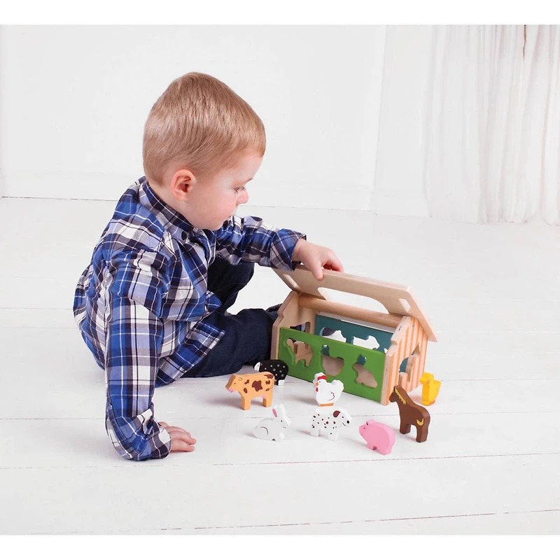 Bigjigs® Baby Farm House Sorter