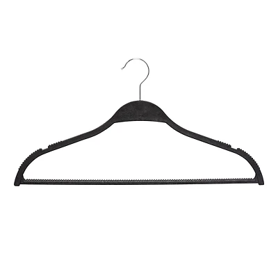 Honey Can Do Black Natural Wheat Husk Slim Hangers, 25ct.
