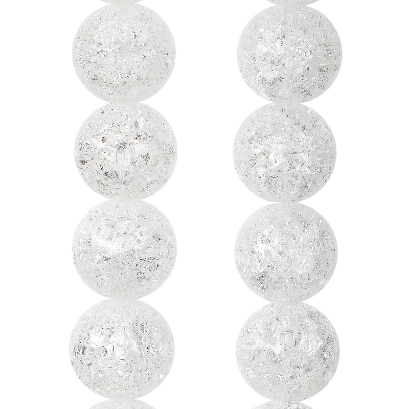 12 Pack: Crystal Quartz Round Beads, 8mm by Bead Landing™