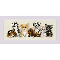 RIOLIS Puppies Counted Cross Stitch Kit