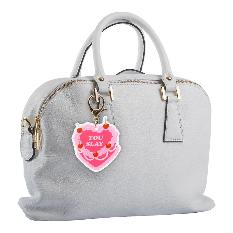 Blue Moon Studio™ Pink Heart Cake Bag Charm