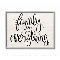 Stupell Industries Family Is Everything Gray Framed Wall Art