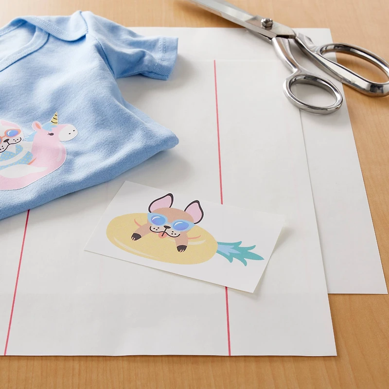 6 Packs: 18 ct. (108 total) Jolee's Boutique® Easy Image® Light & Dark Fabrics Iron-On Transfer Sheets