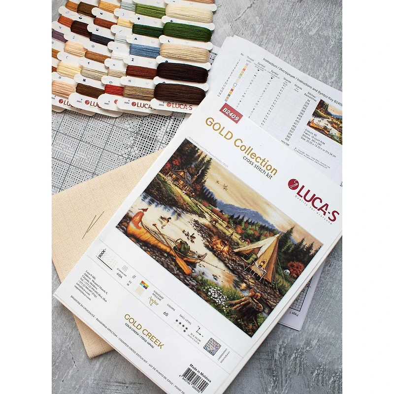 Luca-S Gold Creek Counted Cross Stitch Kit