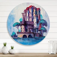 Designart - Skypscrapers By The Bridge In Ancient City