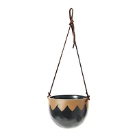 Hello Honey® Stoneware Hanging Pot with Reactive Glaze Set