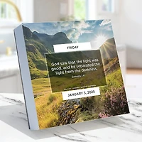 TF Publishing 2025 Daily Verse Daily Desktop Calendar