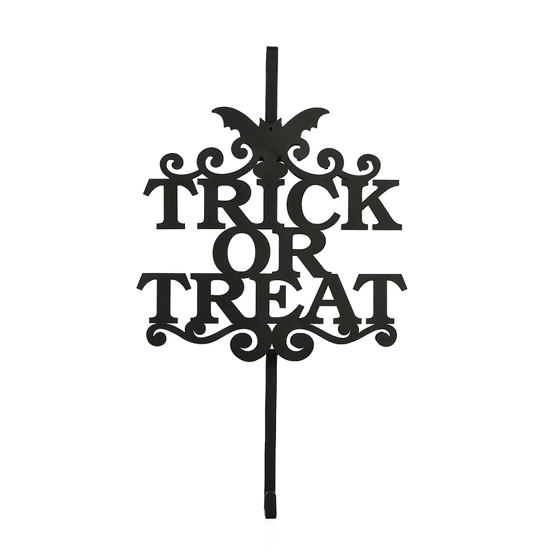 19" Halloween Trick or Treat Wreath Hanger