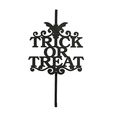 19" Halloween Trick or Treat Wreath Hanger