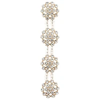 Crystal & Brass Glass & Metal Slider Beads, 19mm by Bead Landing™