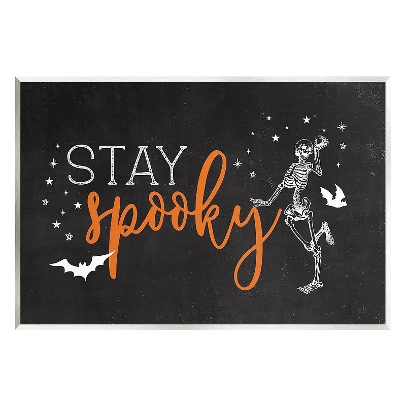 Stupell Industries Stay Spooky Skeleton Wall Plaque Art