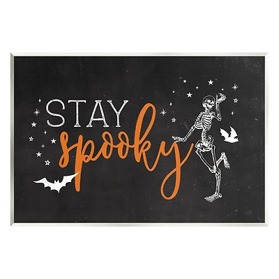 Stupell Industries Stay Spooky Skeleton Wall Plaque Art
