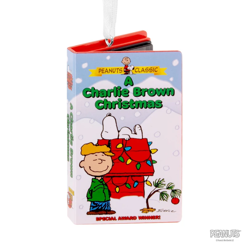 Hallmark Peanuts® 3" A Charlie Brown Christmas Retro Video Cassette Case Ornament