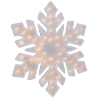 20" Lighted Snowflake Christmas Window Silhouette Décor