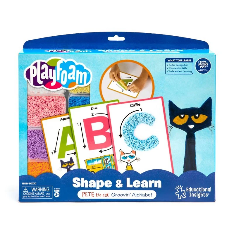Educational Insights® Playfoam Shape & Learn Pete The Cat Groovin' Alphabet