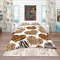 Designart 'Animal Print Style' Tropical Bedding Set