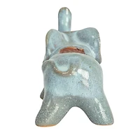 Hello Honey® 5.75" Gray Stoneware Elephant Match Holder
