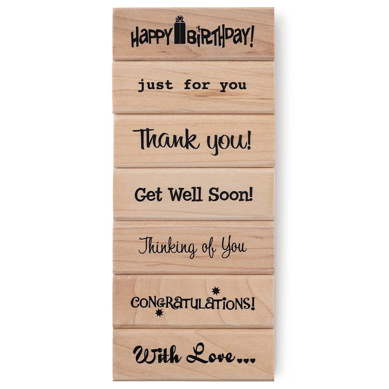Greetings Wood Stamp Set by Recollections™